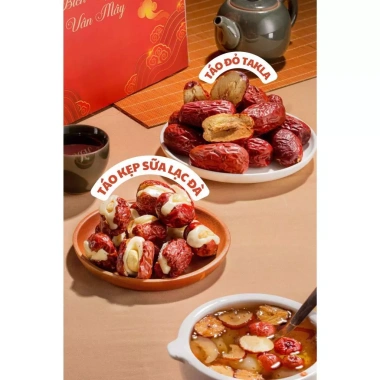 Kẹo Táo Đỏ 500g - Kẹp Sữa Lạc Đà Nhân Hạt Điều Dễ Ăn Thơm Ngon, Giảm Giá 71.000 VND 2