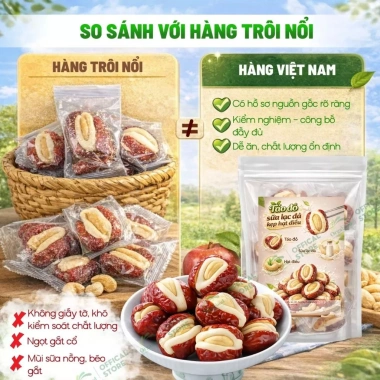 Kẹo Táo Đỏ Sữa Lạc Đà Nhân Hạt Điều 400g – Ít Ngọt, Healthy, Đóng Gói Từng Viên, Giá 21.500₫ 10 Kẹo Táo Đỏ Sữa Lạc Đà Nhân Hạt Điều 400g – Ít Ngọt, Healthy, Đóng Gói Từng Viên, Giá 21.500₫ 10