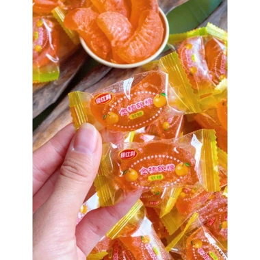 Kẹo Tết 1kg - Sỉ kẹo dẻo trái cây Cam, Dưa Hấu, tầng đa vị, giảm tới 20%