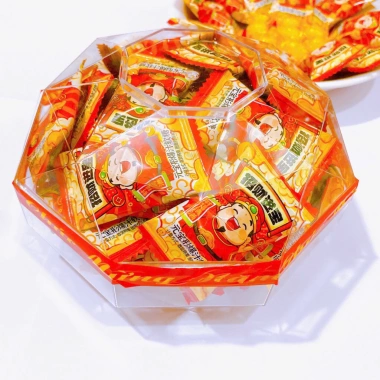 Kẹo Tết 1Kg Thần Tài Hình Thỏi Vàng Nhân Trái Cây - Giá ưu đãi 52.000đ