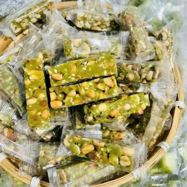 Kẹo Thèo Lèo Mè Đen Nước Dừa Lá Dứa 500-1.000gr Mix 3 Vị Ít Ngọt Béo Giòn 99.000đ 4