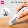 Kéo Tiện Lợi Deli 2 trong 1 – Dao Rọc Giấy và Khóa An Toàn, Đa Ứng Dụng, Giá 53k 2