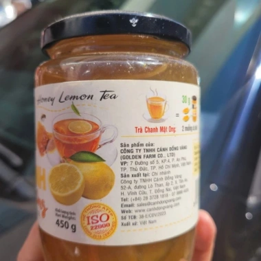 Keo Trà Chanh Mật Ong Hàn Quốc 450gr - Ngon, Tốt sức khỏe, 106.200 VND