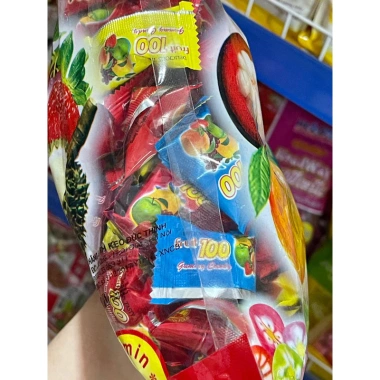 Kẹo Trái Cây Fruit 100 Gói 900g - Hương vị tươi ngon, giảm 20% chỉ 75.000₫, hàng chính hãng 3 Kẹo Trái Cây Fruit 100 Gói 900g - Hương vị tươi ngon, giảm 20% chỉ 75.000₫, hàng chính hãng 3