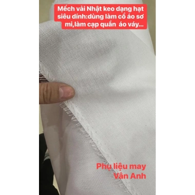 Keo vải Nhật dạng hạt siêu dính - Chỉ 21.000₫, dùng cho cổ sơ mi, tà áo, măng xéc 7