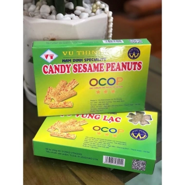 Kẹo Vừng Lạc Vũ Thịnh 500g Loại 1 – Giá Giảm 110k, Giòn Tan, Thơm Ngon, Dinh Dưỡng