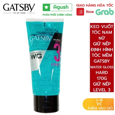 Keo vuốt tóc nam nữ Gatsby Hair Gel Water Gloss Hard 170g - Giữ nếp mềm, thơm, cố định lâu, giá 99.000đ 2