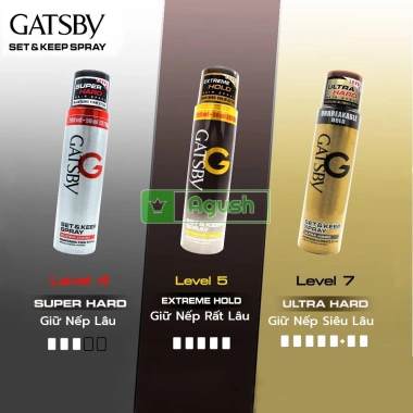 Keo xịt tóc Gatsby Hard 250ml - Thơm mềm, giữ nếp mềm không bết dính, nam nữ 8 Keo xịt tóc Gatsby Hard 250ml - Thơm mềm, giữ nếp mềm không bết dính, nam nữ 8