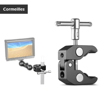 Kẹp 1/4 và 3/8 cho DSLR, Giàn khoan, Màn hình LCD, Đèn flash LED Magic Arm