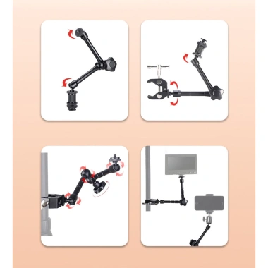 Kẹp 1/4 và 3/8 cho DSLR, Giàn khoan, Màn hình LCD, Đèn flash LED Magic Arm 3 Kẹp 1/4 và 3/8 cho DSLR, Giàn khoan, Màn hình LCD, Đèn flash LED Magic Arm 3