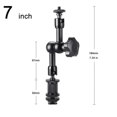 Kẹp 1/4 và 3/8 cho DSLR, Giàn khoan, Màn hình LCD, Đèn flash LED Magic Arm 10 Kẹp 1/4 và 3/8 cho DSLR, Giàn khoan, Màn hình LCD, Đèn flash LED Magic Arm 10