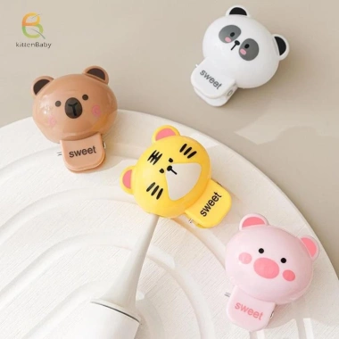 Kẹp bàn chải đánh răng động vật hoạt hình - Bảo vệ chống bụi, di động, thích hợp du lịch gia đình