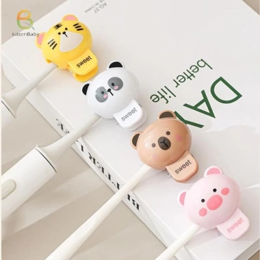 Kẹp bàn chải đánh răng động vật hoạt hình - Bảo vệ chống bụi, di động, thích hợp du lịch gia đình