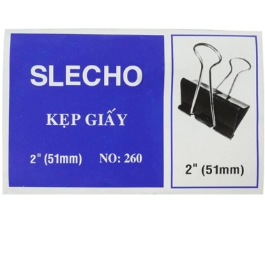 Kẹp bướm giấy Slecho đa kích thước 15-51mm - Giá ưu đãi 20.000đ, chất lượng cao 10
