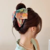 Kẹp cá mập tam giác nơ dây da quả anh đào – Phong cách Hàn Quốc nhẹ nhàng, thích du lịch & đi làm, chỉ 71.007đ 3