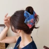 Kẹp cá mập tam giác nơ dây da quả anh đào – Phong cách Hàn Quốc nhẹ nhàng, thích du lịch & đi làm, chỉ 71.007đ 4