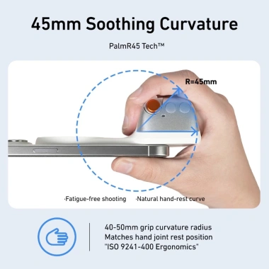 Kẹp Camera Điện Thoại Từ Tính TELESIN – Nút Chụp Không Dây, Đèn Đầy, 3 Chân, MFI, 1/4