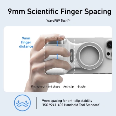 Kẹp Camera Điện Thoại Từ Tính TELESIN – Nút Chụp Không Dây, Đèn Đầy, 3 Chân, MFI, 1/4 6 Kẹp Camera Điện Thoại Từ Tính TELESIN – Nút Chụp Không Dây, Đèn Đầy, 3 Chân, MFI, 1/4 6