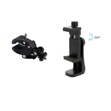 Kẹp càng cua gắn điện thoại cho tripod, xe đạp, chân đèn livestream, chụp hình quay phim, 25.000₫
