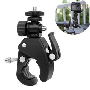 Kẹp càng cua gắn điện thoại cho tripod, xe đạp, chân đèn livestream, chụp hình quay phim, 25.000₫