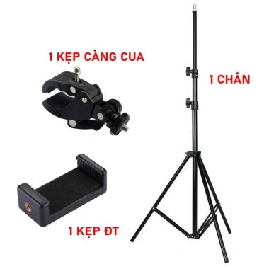 Kẹp càng cua gắn điện thoại cho tripod, xe đạp, chân đèn livestream, chụp hình quay phim, 25.000₫