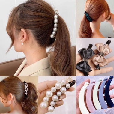Kẹp cặp dọc đứng chuối tạo phồng tóc, đuôi ngựa phong cách Hàn Quốc - Nhiều mẫu, giá 45.000 VND (giảm từ 55.800 VND)