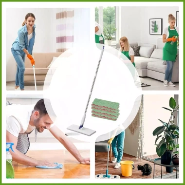 Kẹp Cây Lau Nhà Greiwe2vn Tái Sử Dụng Khô & Ướt, Chà Bụi, Lau Phẳng Bếp, Phòng Tắm – 279.720₫