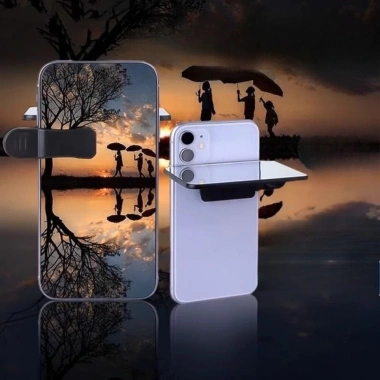 Kẹp chụp ảnh đảo ngược cho điện thoại di động - Gương độ phân giải cao, chống đỡ phụ trợ, lý tưởng chụp du lịch, giao nhanh