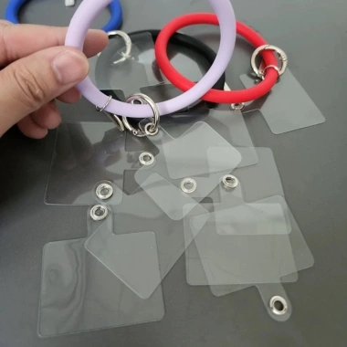 Kẹp cố định thẻ trong suốt gắn điện thoại, dây đeo tiện lợi, giá chỉ 7.500đ 5