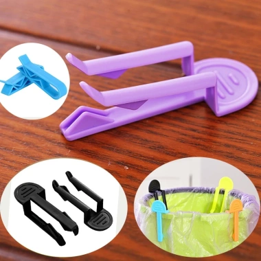 Kẹp Cố Định Túi Rác Nhựa Chống Trượt, Chống Gió - Tiện Dụng, Giá 8.000đ