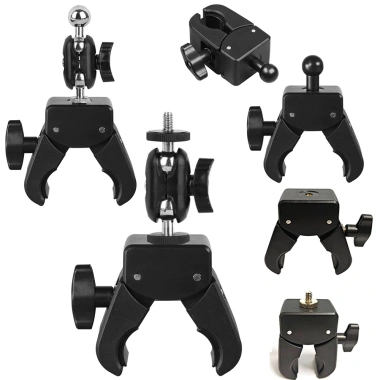 Kẹp Cua Dày Đa Năng Xoay Camera Trực Tiếp – Chân Máy Tính, Kẹp Điện Thoại & Máy Tính Bảng, Ống Tròn & Vuông