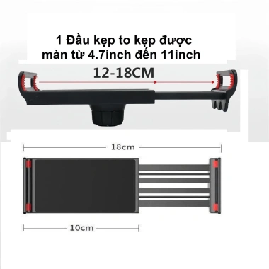 Kẹp Đa Năng cho Điện Thoại, iPad, Tablet 11-14 inch - Xem Phim, Chuyển Thành Bàn, Ghế, Giường - Giá 105.000 VND