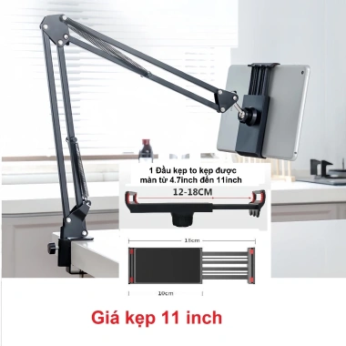 Kẹp Đa Năng cho Điện Thoại, iPad, Tablet 11-14 inch - Xem Phim, Chuyển Thành Bàn, Ghế, Giường - Giá 105.000 VND