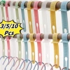 Kẹp đa năng quần áo và cáp - Dây buộc móc treo chống gió, điều chỉnh độ dài, PP bền (3/5/10 cái)