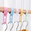Kẹp đa năng quần áo và cáp - Dây buộc móc treo chống gió, điều chỉnh độ dài, PP bền (3/5/10 cái) 2