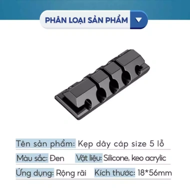 Kẹp Dây Cáp Điện Dán Tường Siêu Dính - Giữ Cố Định Đầu Sạc, Chống Rối Cho Điện Thoại, Laptop, Tai Nghe - Giá 15.000đ 10