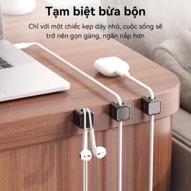 Kẹp Dây Điện CHOME - Khoá Treo Dây Sạc Đỉnh, Dán Tường Cố Định, Bảo Vệ & Quản Lý Cáp, Giá 20.000₫ Giảm từ 25.000₫ 2 Kẹp Dây Điện CHOME - Khoá Treo Dây Sạc Đỉnh, Dán Tường Cố Định, Bảo Vệ & Quản Lý Cáp, Giá 20.000₫ Giảm từ 25.000₫ 2