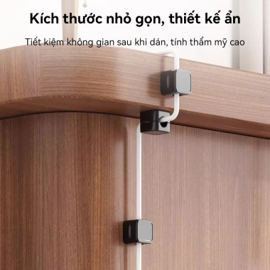 Kẹp Dây Điện CHOME - Khoá Treo Dây Sạc Đỉnh, Dán Tường Cố Định, Bảo Vệ & Quản Lý Cáp, Giá 20.000₫ Giảm từ 25.000₫