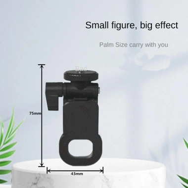 Kẹp đèn Mini BLACKON Giá đỡ flash 1/4 gắn vít cho điện thoại và máy ảnh, video 2