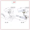 Kẹp đèn trần JRP có ốc vít – Khóa nhựa cố định cho đèn LED, phụ kiện chiếu sáng 9