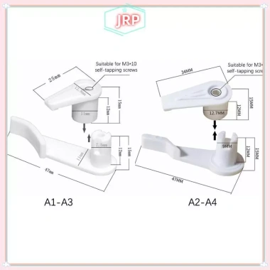 Kẹp đèn trần JRP có ốc vít – Khóa nhựa cố định cho đèn LED, phụ kiện chiếu sáng 9 Kẹp đèn trần JRP có ốc vít – Khóa nhựa cố định cho đèn LED, phụ kiện chiếu sáng 9