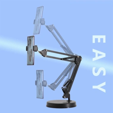 Kẹp điện thoại đa năng NB225 để bàn - Điều chỉnh chiều cao, xoay 360°, quay video & học online 6