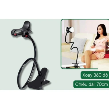 Kẹp điện thoại đa năng xoay 360°, điều chỉnh linh hoạt, kẹp chắc chắn - Giá 33.810₫