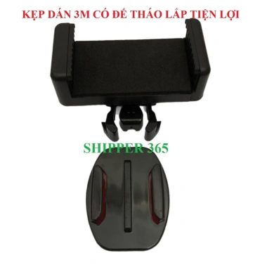 Kẹp điện thoại dán xe máy - Đế tháo lắp tiện lợi, giảm còn 50.000đ