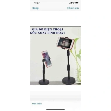 Kẹp điện thoại để bàn Live Trem Giảm giá chỉ 20.000đ chất lượng cao ổn định