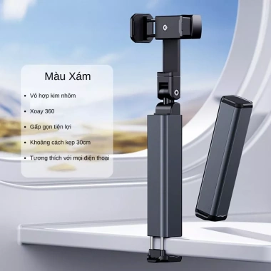 Kẹp Điện Thoại Hợp Kim Nhôm Mini Giá Đỡ Du Lịch Gấp Gọn - Siêu Nhẹ, Giá Tốt 120k 2