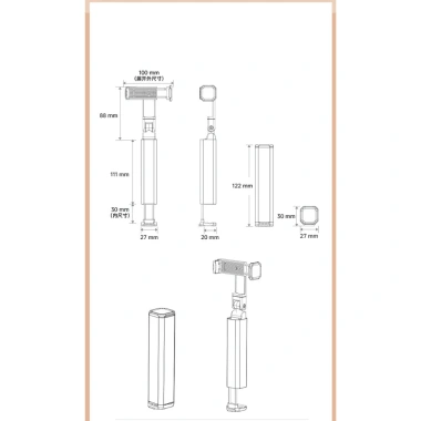 Kẹp Điện Thoại Hợp Kim Nhôm Mini Giá Đỡ Du Lịch Gấp Gọn - Siêu Nhẹ, Giá Tốt 120k 5