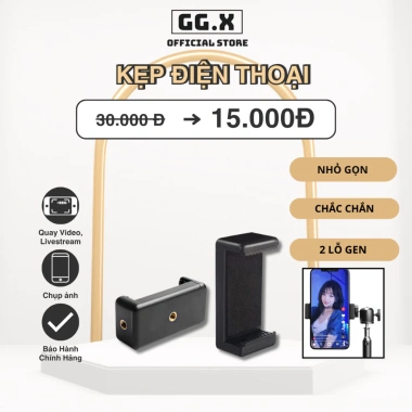 Kẹp Điện Thoại & Ipad Đầu Tròn Gắn Tripod - Chất Lượng Cao Cấp, Chắc Chắn, Giá 20.000 VNĐ