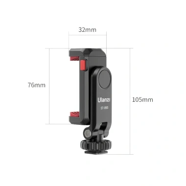Kẹp điện thoại lên máy ảnh xoay 360 Ulanzi ST-06S - Giá ưu đãi 180.000 VND, giảm sâu 6 Kẹp điện thoại lên máy ảnh xoay 360 Ulanzi ST-06S - Giá ưu đãi 180.000 VND, giảm sâu 6