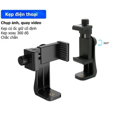 Kẹp điện thoại ốc vặn cố định 360 xoay linh hoạt, gắn chắc, giá chỉ 30.000 VND